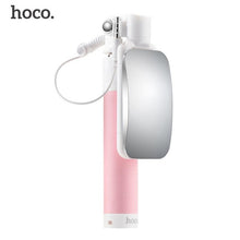 HOCO Universal Mini Selfie Stick With Mirror Wired Handheld Monopod Extendable Portable Selfiestick For iPhone For Android Phone