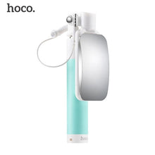 HOCO Universal Mini Selfie Stick With Mirror Wired Handheld Monopod Extendable Portable Selfiestick For iPhone For Android Phone
