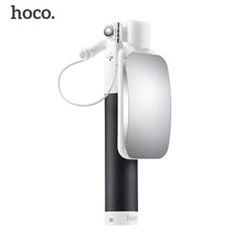 HOCO Universal Mini Selfie Stick With Mirror Wired Handheld Monopod Extendable Portable Selfiestick For iPhone For Android Phone
